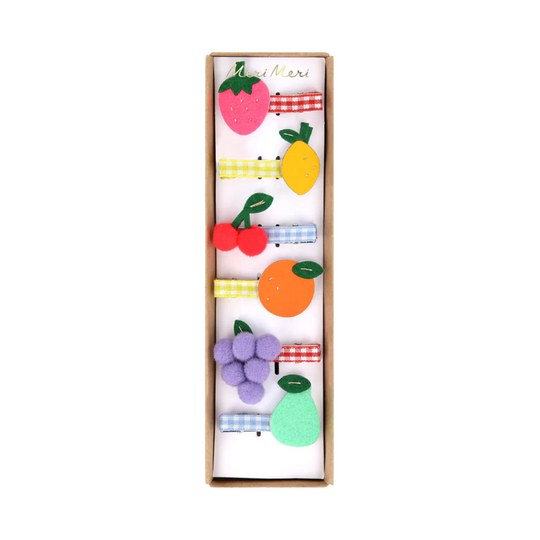 Fruit Hair Clips - Set of 6 by Meri Meri