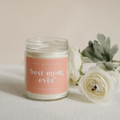 9oz Soy Candle - Best Mom Ever (Pink Label) by Sweet Water Decor