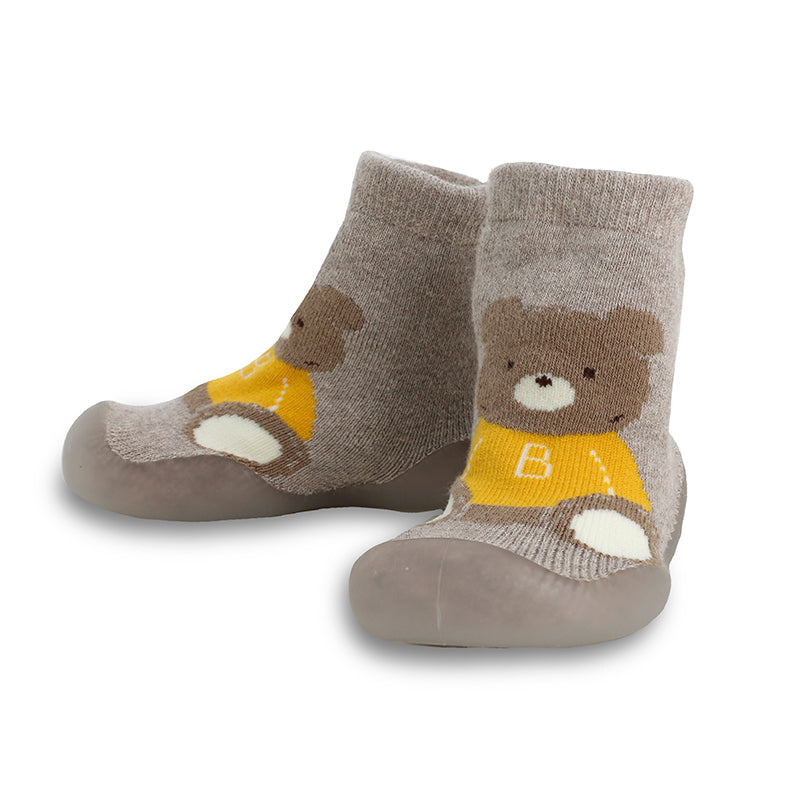 Bear Socks with Flexible Non-Slip Soles - Brown by Mayoral