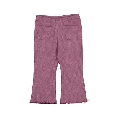 Baby Ribbed Flared Leggings - Orchid by Mayoral