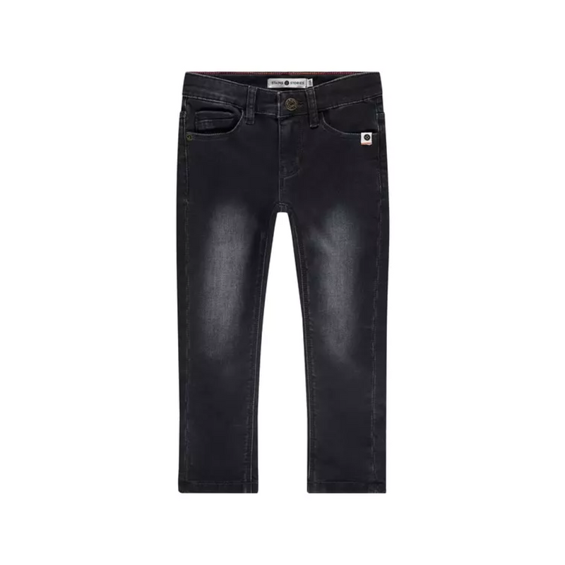 Girls 5 Pocket Jeans - Dark Grey Denim by Babyface