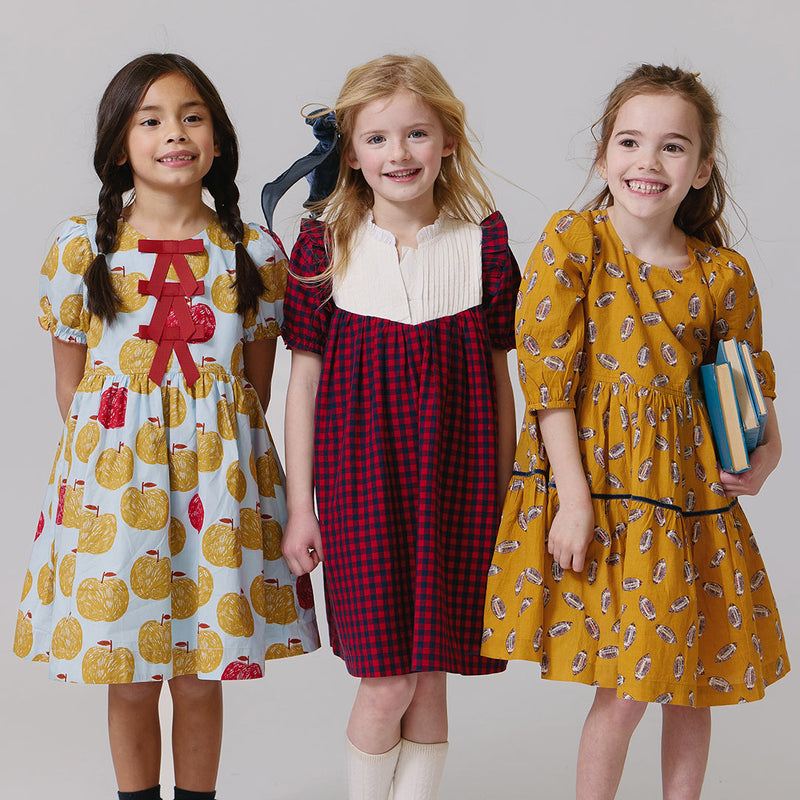 Hermione Dress - Gold Apples by Pink Chicken - FINAL SALE