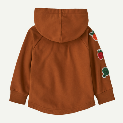 Baby Full-Zip Hoody Sweatshirt - Farm Snacks: Robin Brown by Patagonia