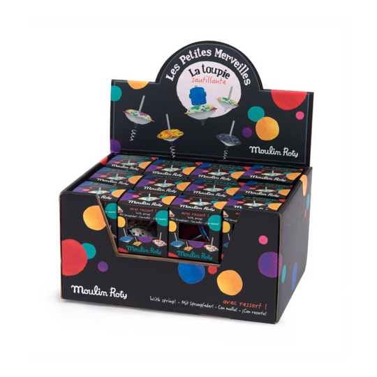 Hopping Spinning Top (1 Unit Assorted) by Moulin Roty