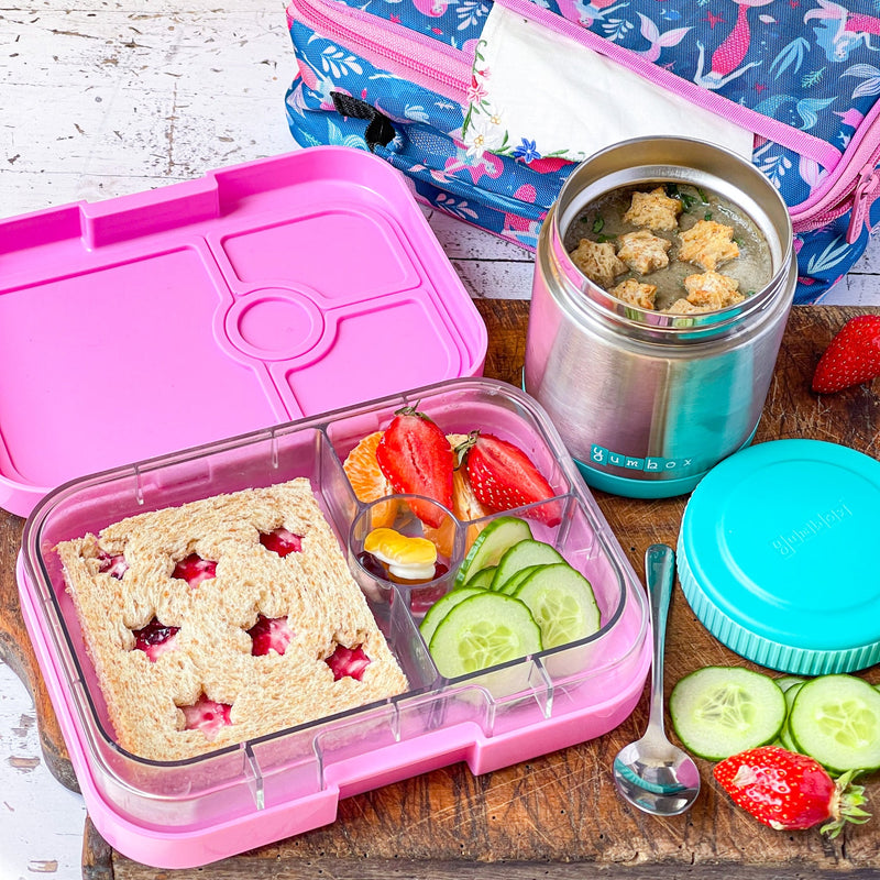 Yumbox Panino Leakproof Bento Box - 4 Compartment - Power Pink