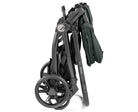 Foldable stroller on a white background