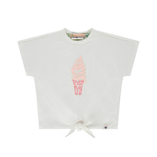 Ice Cream Short Sleeve Tee - Ivory by Stains & Stories - FINAL SALE