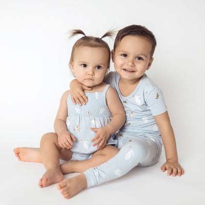 Short Sleeve Toddler Pajama Set - Ice Rabbit by Kyte Baby