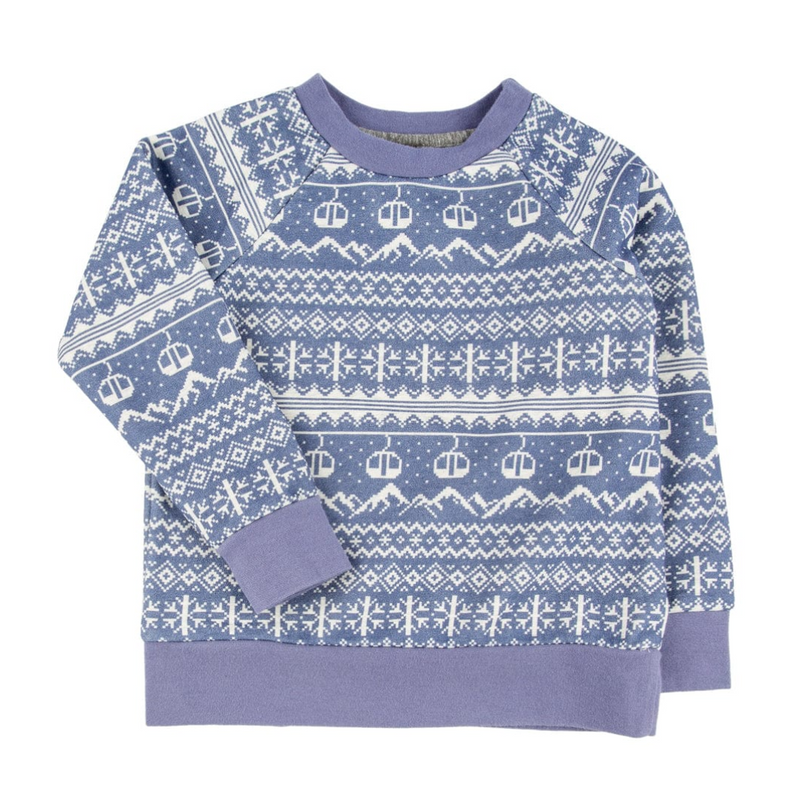 Iggy Printed Pullover - Faire Isle by Miki Miette