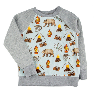 Iggy Printed Pullover - Big Bear by Miki Miette