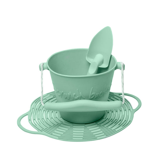 Scrunch Beach Set (Bucket, Spade and Beach Bag) - Mint Green by DAM