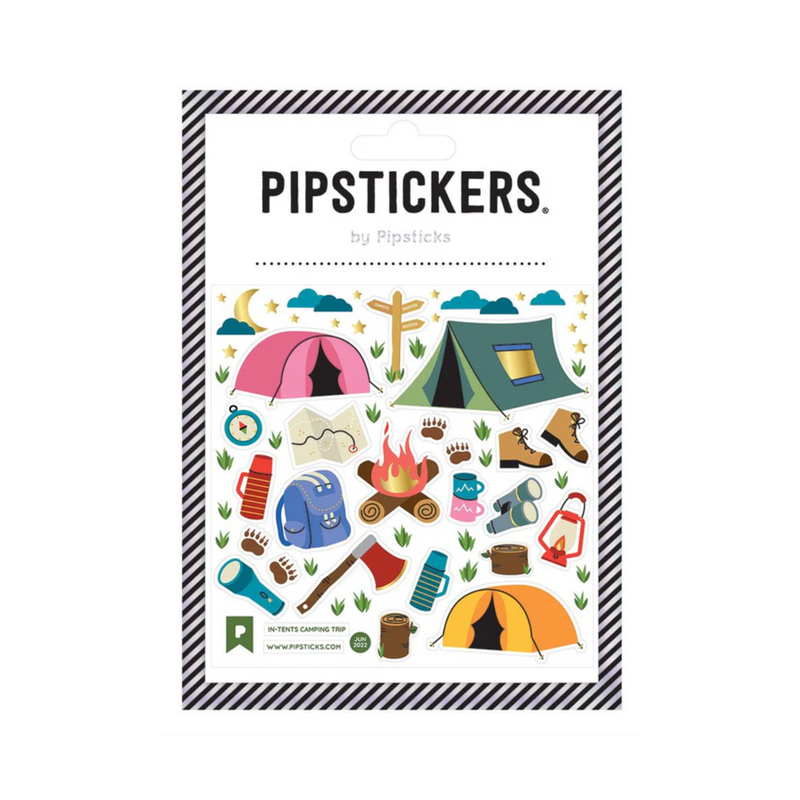 In-Tents Camping Trip Stickers by Pipstickswoode