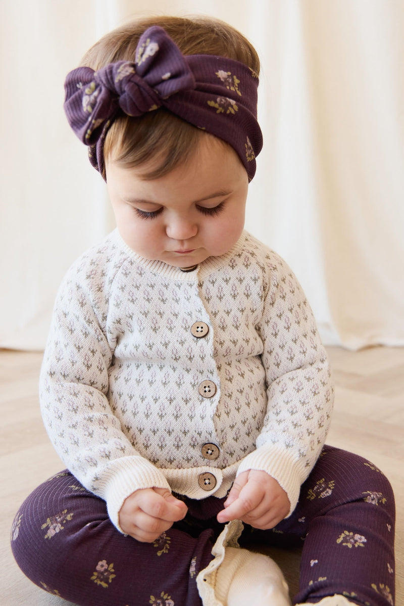 Savannah Jacquard Cardigan - Sheer Pink by Jamie Kay