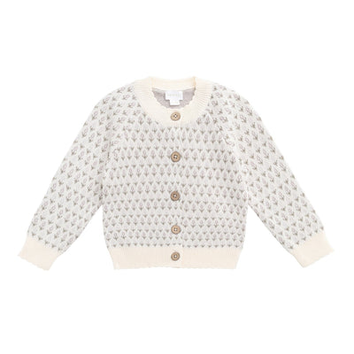 Savannah Jacquard Cardigan - Sheer Pink by Jamie Kay