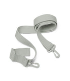 Gray strap with buckles on a white background