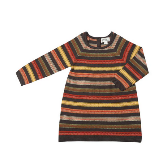 Joanna Dress - Coral Stripe by Vignette - FINAL SALE