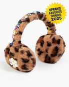 Leopard print earmuffs with decorative elements on a white background, featuring 'Oprah's Favorite Things! 2025' text.