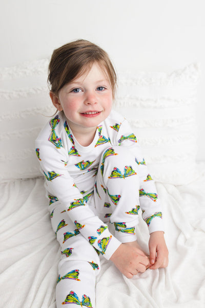 Organic Kids Long Sleeve Pajama Set - The Very Hungry Caterpillar/Butterfly by Loved Baby