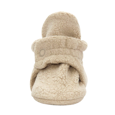 Cozie Fleece Booties - Khaki by Zutano