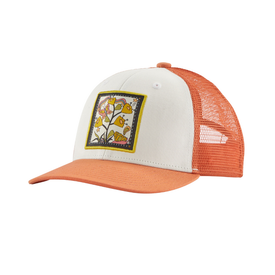 Kids' Trucker Hat - Butterfly Bows: Birch White by Patagonia