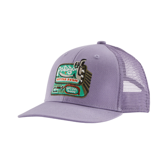 Kids' Trucker Hat - Little Fish: Concrete Purple by Patagonia