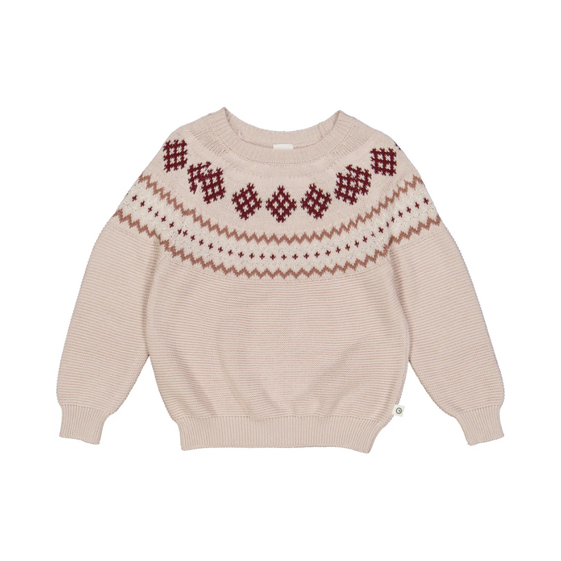 Knit Jacquard Sweater - Nightingale by Musli