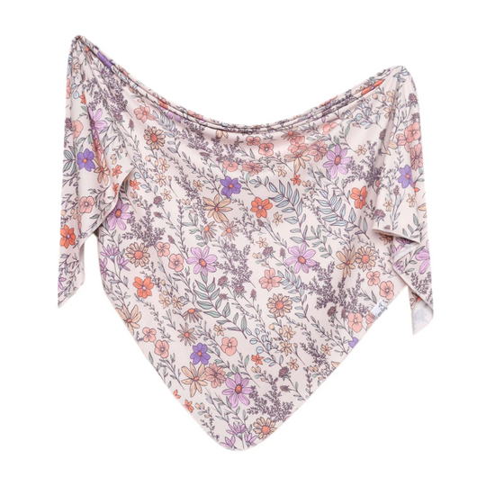 Knit Swaddle Blanket - Flora by Copper Pearl