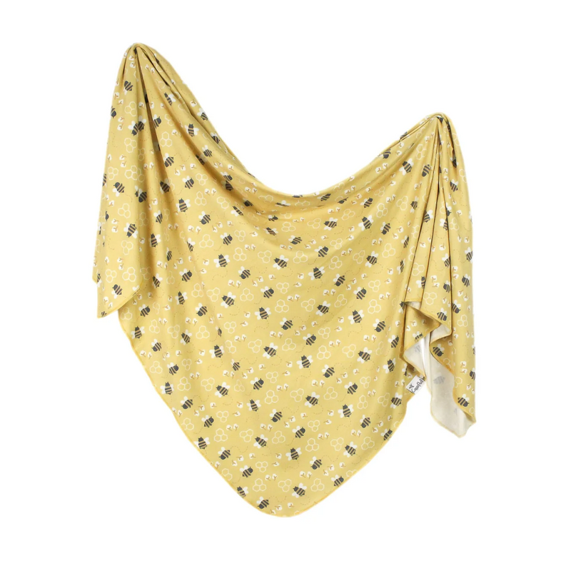 Knit Swaddle Blanket - Honeycomb by Copper Pearl