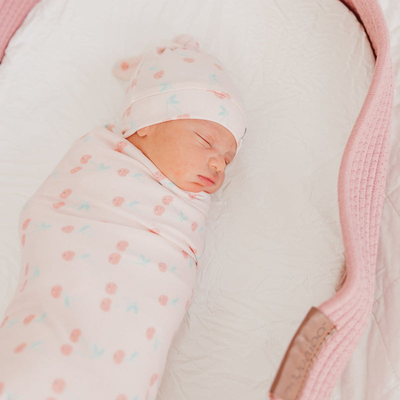 Knit Swaddle Blanket - Cheery by Copper Pearl