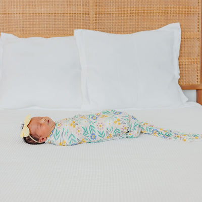 Knit Swaddle Blanket - Clara by Copper Pearl