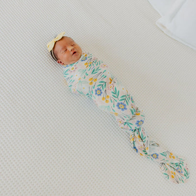 Knit Swaddle Blanket - Clara by Copper Pearl