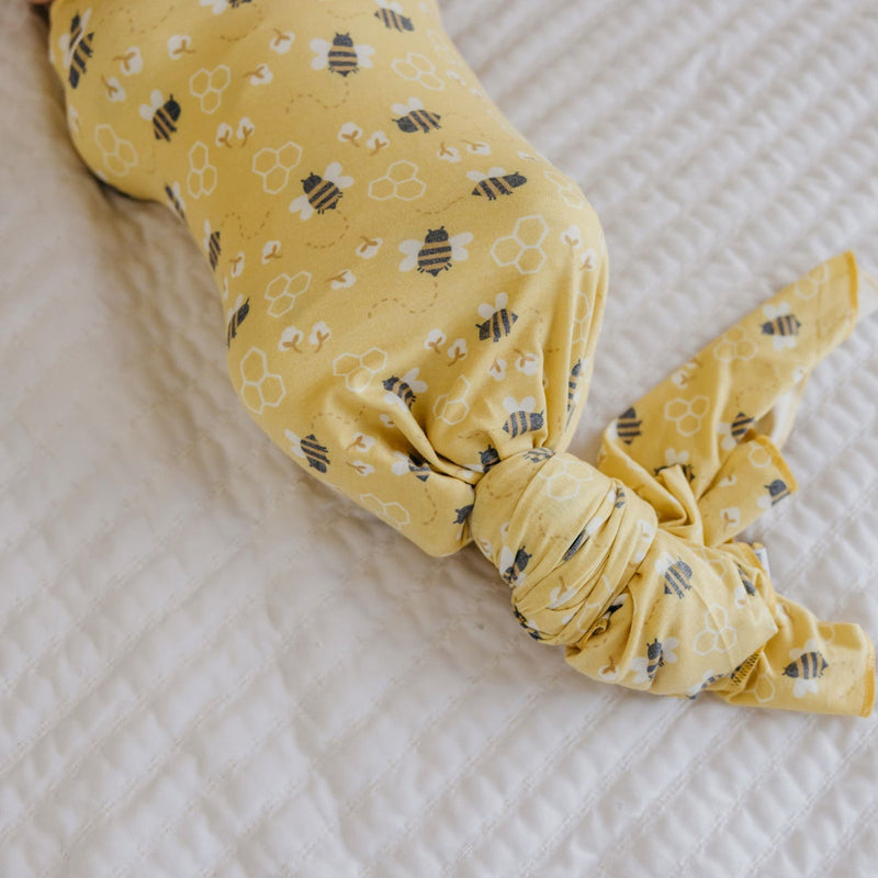 Knit Swaddle Blanket - Honeycomb by Copper Pearl