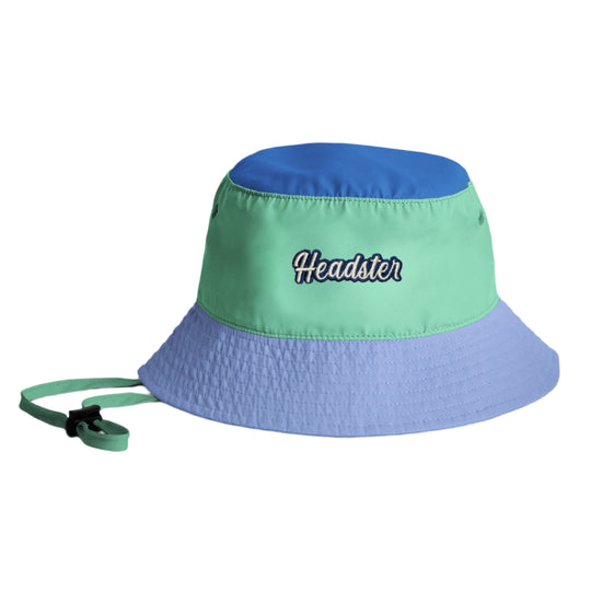 Lakeshore Nylon Bucket Hat - Blue Steel by Headster Kids