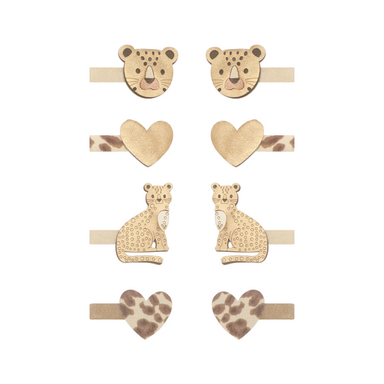 Larry Leopard Mini Clips by Mimi & Lula