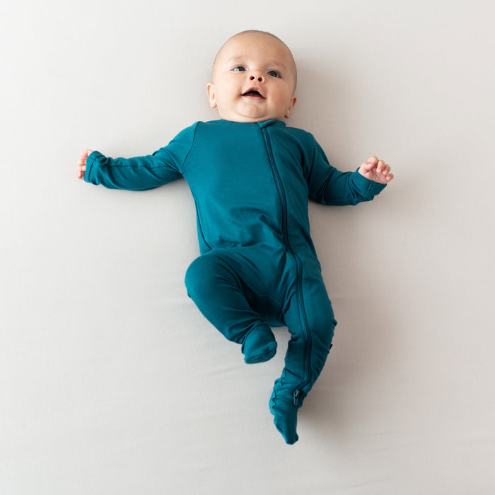 Solid Footie with Zipper - Loch by Kyte Baby