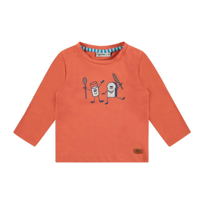 Baby Long Sleeve Tee - Cayenne Dancing Breakfast by Babyface