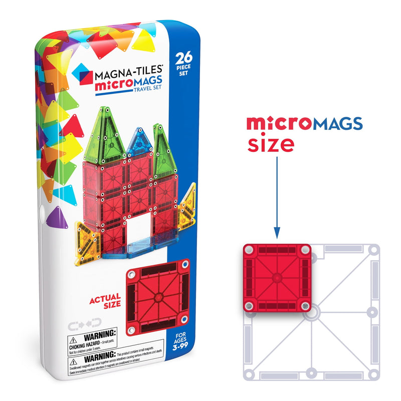 microMAGS 26-Piece Travel Set by Magna-Tiles