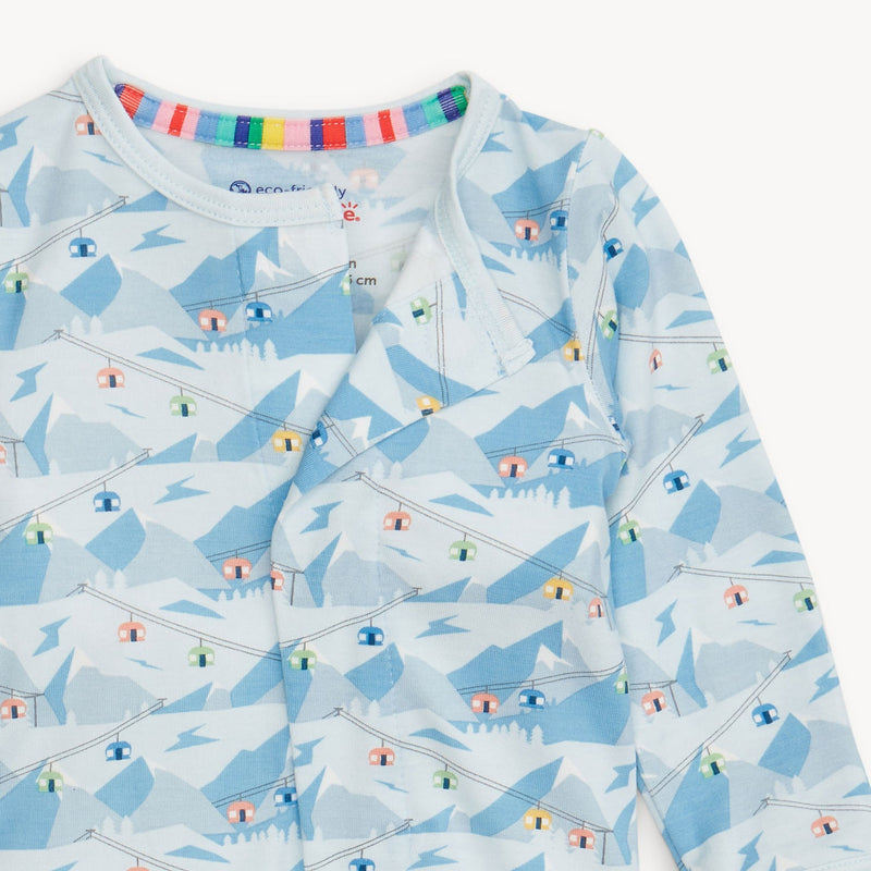 Blue Apres Chic Modal Magnetic Footie by Magnetic Me