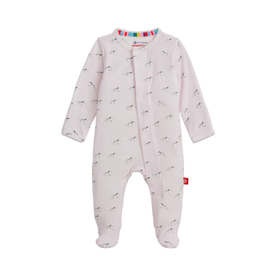 Pink Savannah Plains Modal Magnetic Footie by Magnetic Me