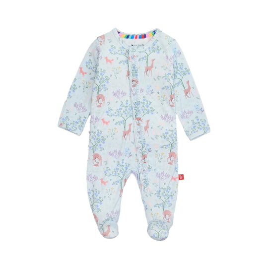 Love You Deerly Modal Magnetic Ruffle Footie by Magnetic Me