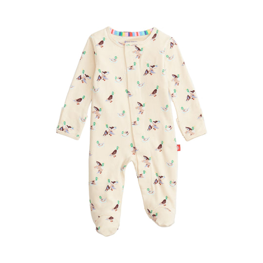 Quack Me Up Organic Cotton Magnetic Footie by Magnetic Me