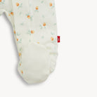 Baby boppy pillow with fruit pattern on a white background
