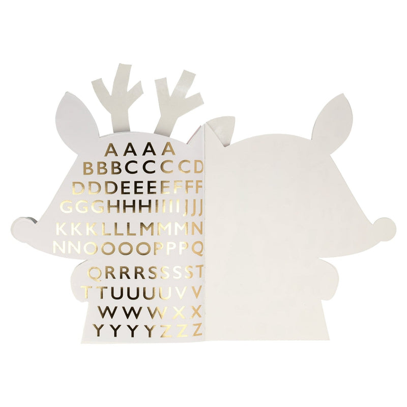 Reindeer Sticker Sketch Book by Meri Meri FINAL SALE