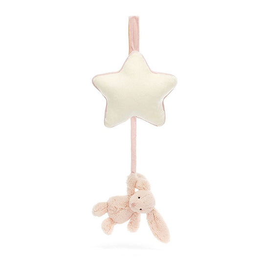 Bashful Blush Bunny Musical Pull by Jellycat