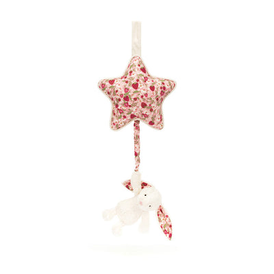 Blossom Cream Bunny 'Berry' Musical Pull by Jellycat