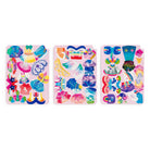The Cat-icorn Magnetic Dress-up play set by Mudpuppy shows three separate sheets filled with an extensive collection of punch-out magnetic clothing, shoes, accessories, and fun costume pieces.