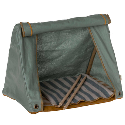 Happy Camper Tent, Mouse - Striped Blanket by Maileg