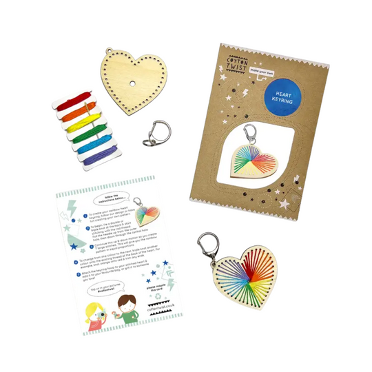 Make Your Own Heart Keyring Kit by Cotton Twist