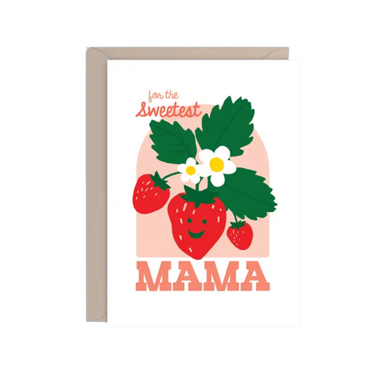 Mama Strawberries Card by Rock Scissor Paper