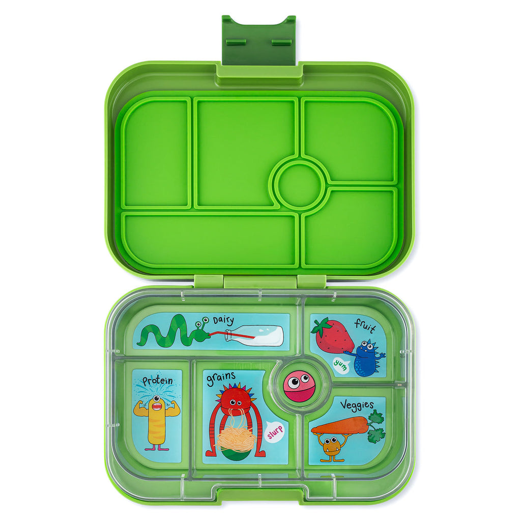 Yumbox Original - Leakproof Bento Lunch box for Kids (2-7 Years) with 5  Compartments, Easy-Open Latch, Optimal Portion Sizes; Perfect for Kid  Packed